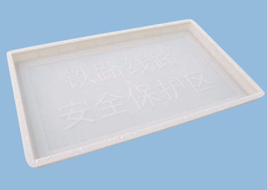 Κίνα Οι πλαστικές φόρμες τσιμεντένιων ογκόλιθων για την παραγωγή της προειδοποίησης συσσωρεύουν ανθεκτικά 100 * 60 * 6cm προμηθευτής